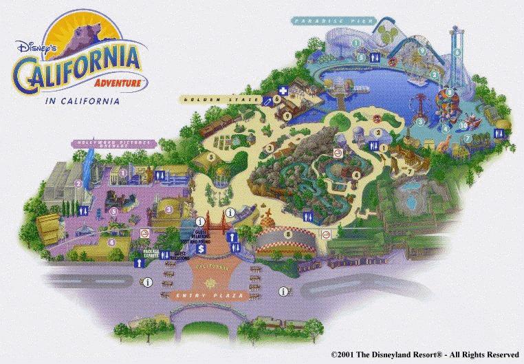 Disney's California Adventure Park Map