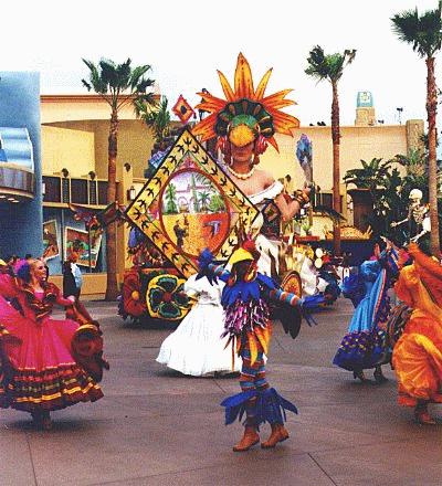 Mexican costumed dancers